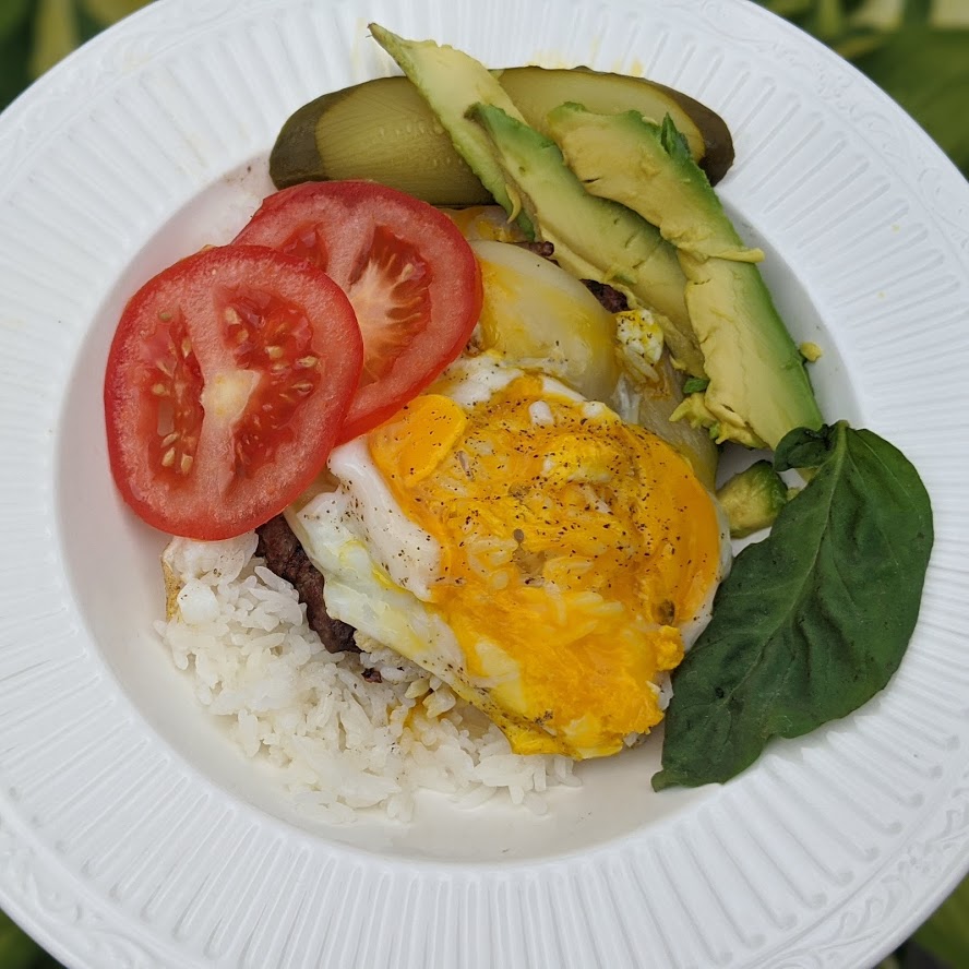 Loco Moco-ish Burger Bowl - Make it Gluten Free - Celiac Safe!